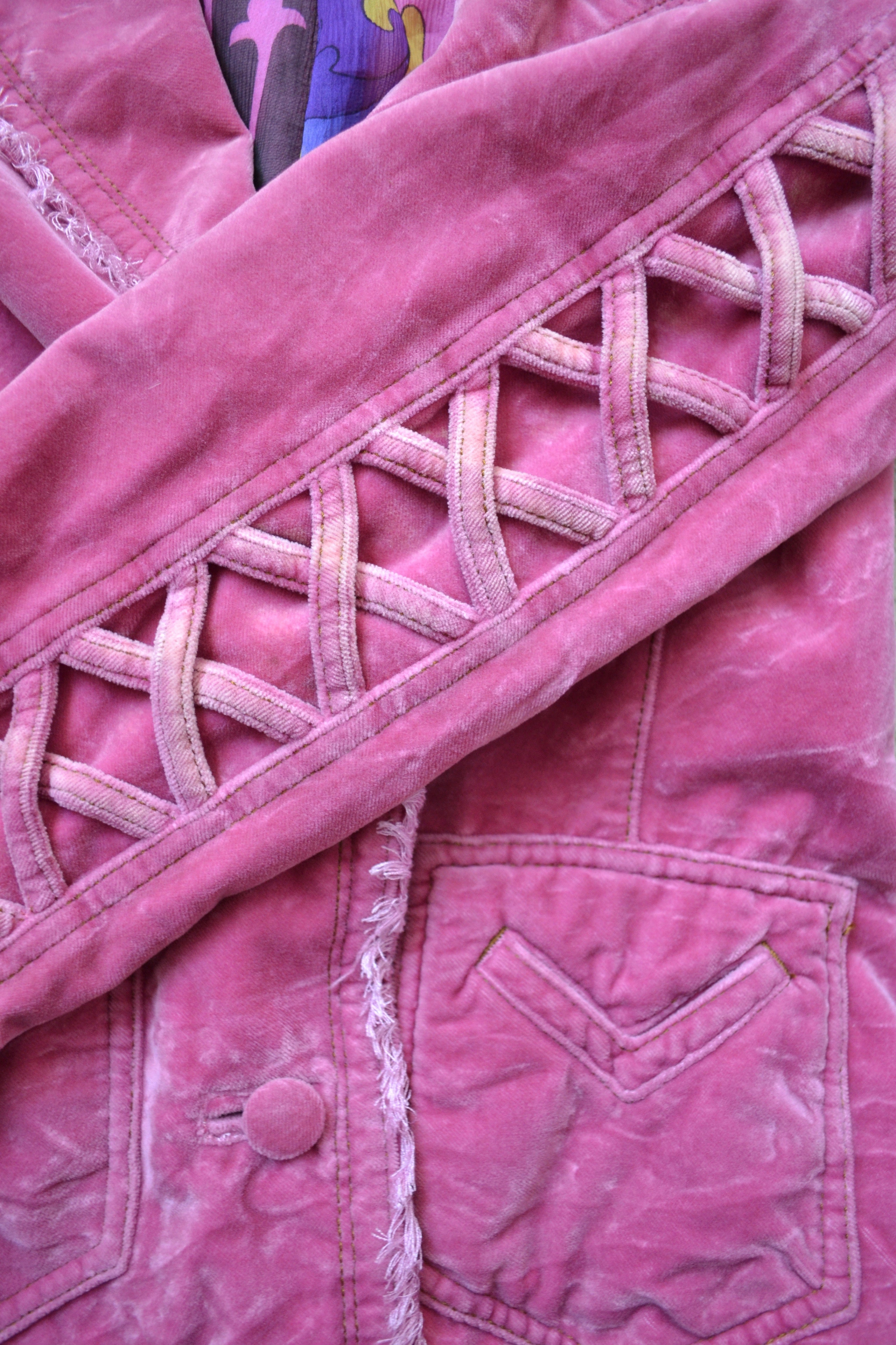 Voyage Pink Velvet Blazer