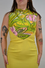 60s Botanical Wiggle Dress