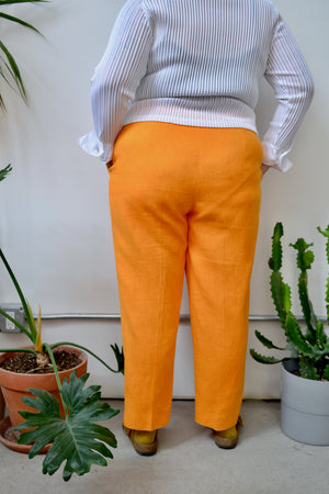 Papaya Linen Pants