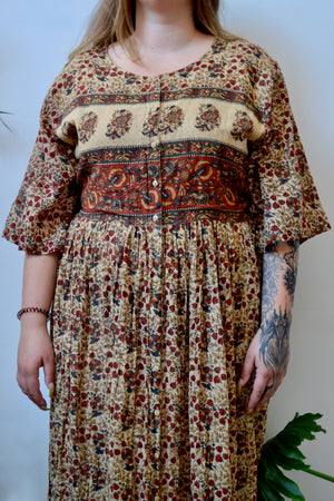 Indian Cotton Floral Dress