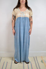 Sky Blue Silk Slip