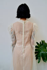 30s/40s Sheer Bridal Gown