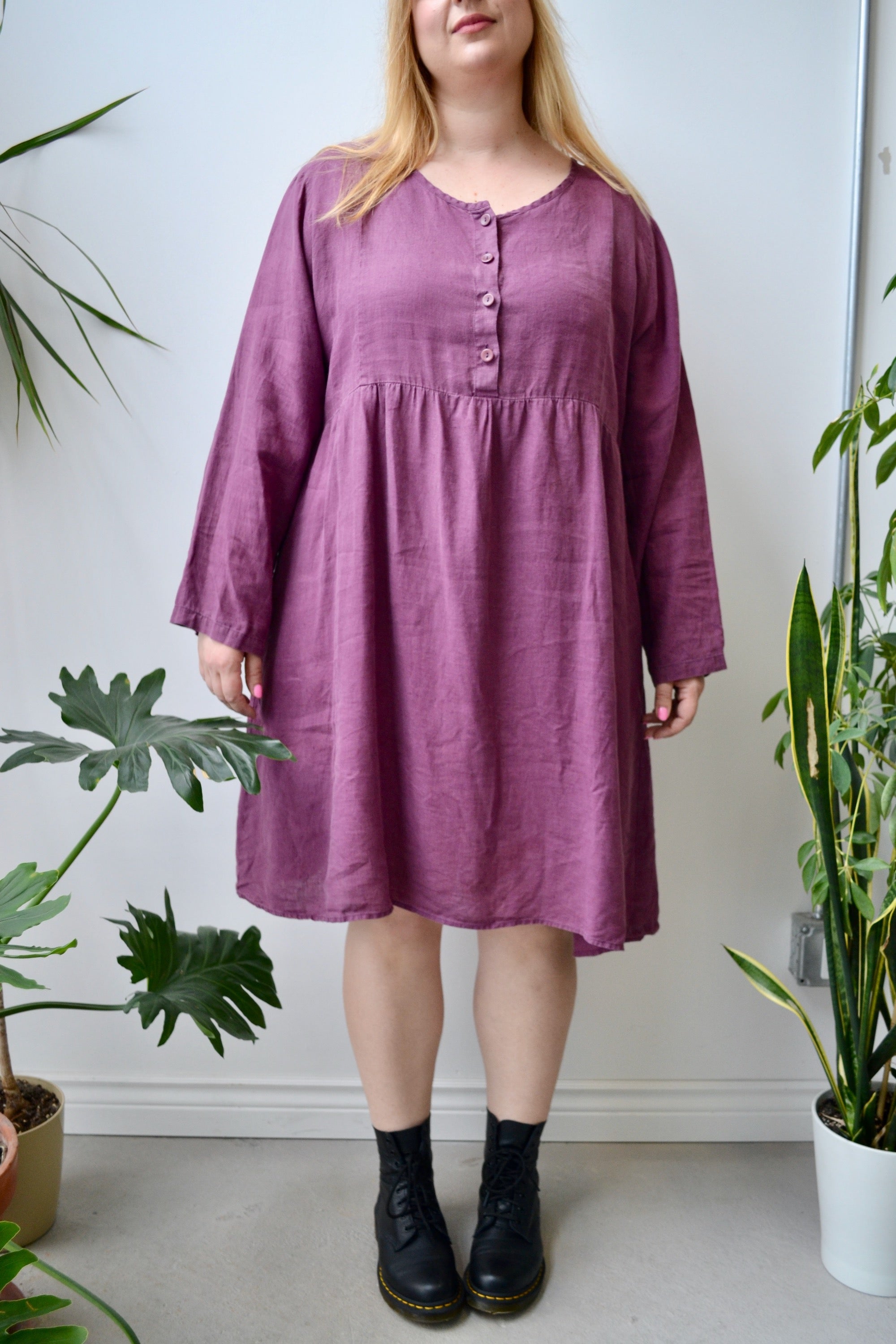 Linen Flax Babydoll Dress