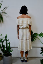 Parchment Peasant Dress