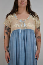 Sky Blue Silk Slip