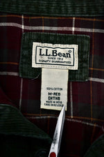 Forest Green Cord LL Bean Button Up