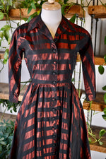 50s Gothic Candy Striper Dress