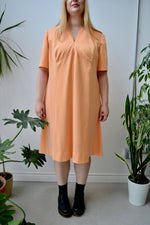 Creamsicle Checkered Shift Dress