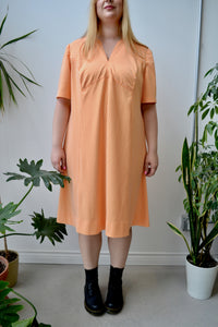 Creamsicle Checkered Shift Dress