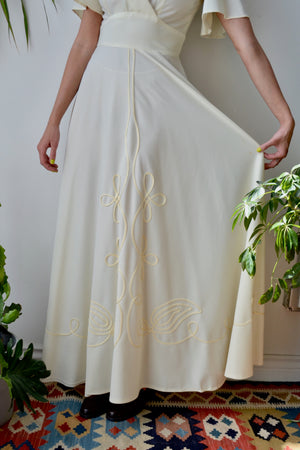 Cream Seventies Gown