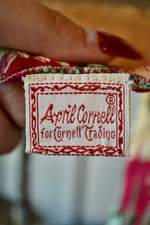 90s April Cornell Floral Rayon Wrap