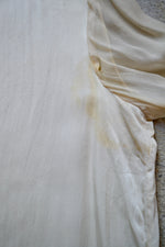 Antique Cream Silk Shift Dress