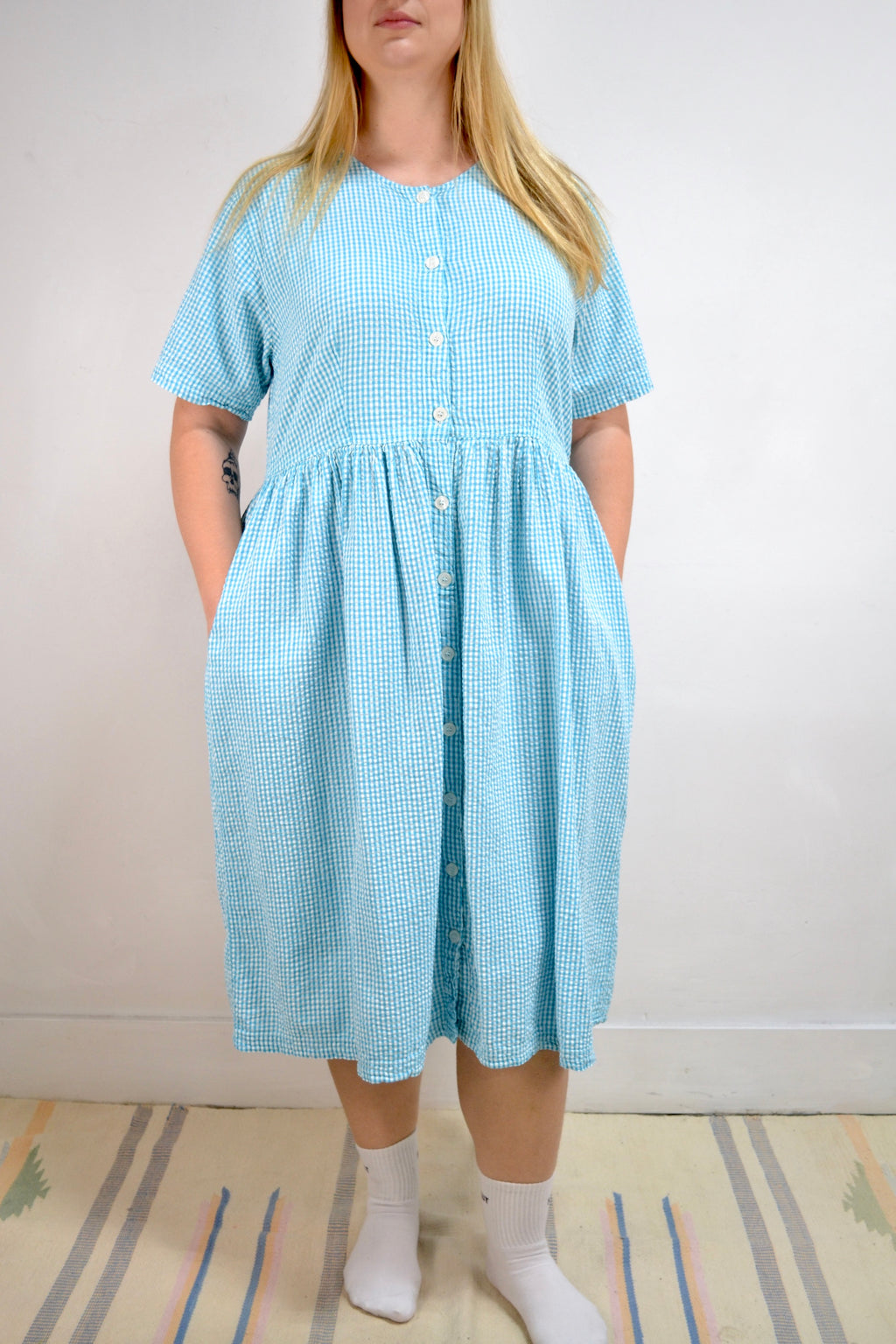 Indian Cotton Gingham Dress