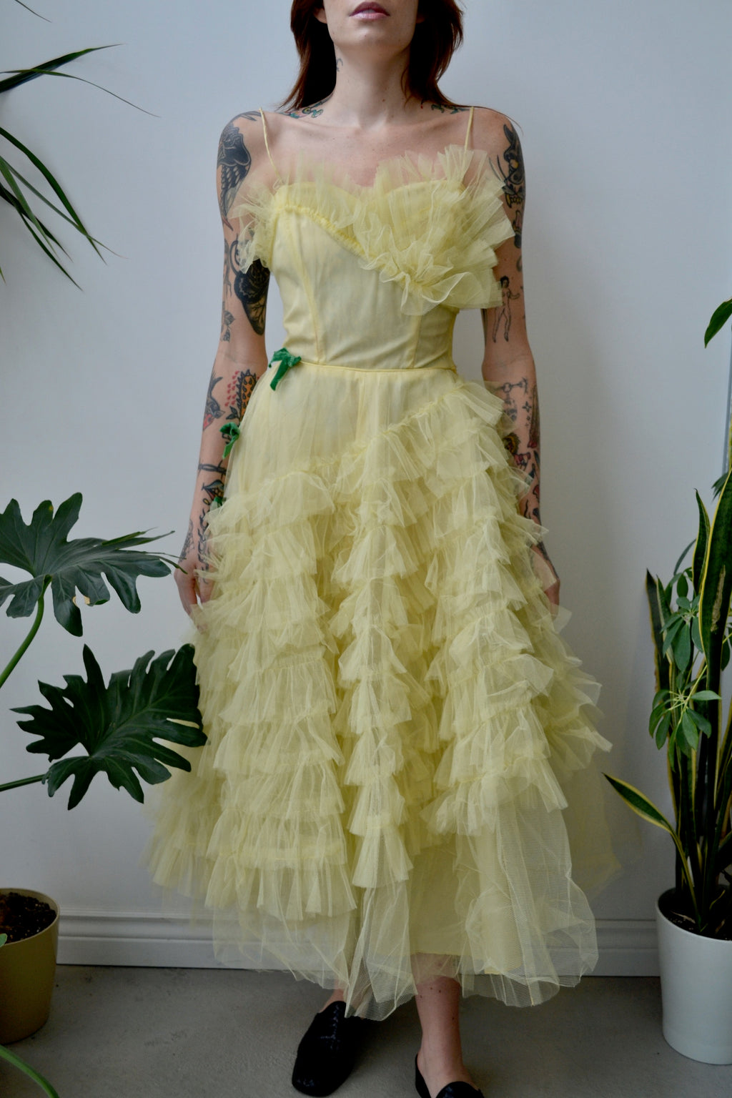 Fifties Canary Party Dress