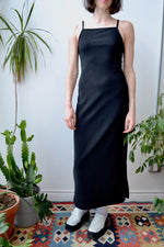 Nineties Black Column Dress