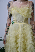 Fifties Canary Party Dress