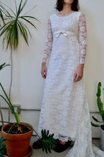 Sixties Lace Wedding Gown