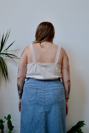 Cream Lace Tank