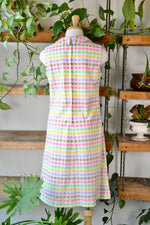 Pastel Checkered Shift Dress