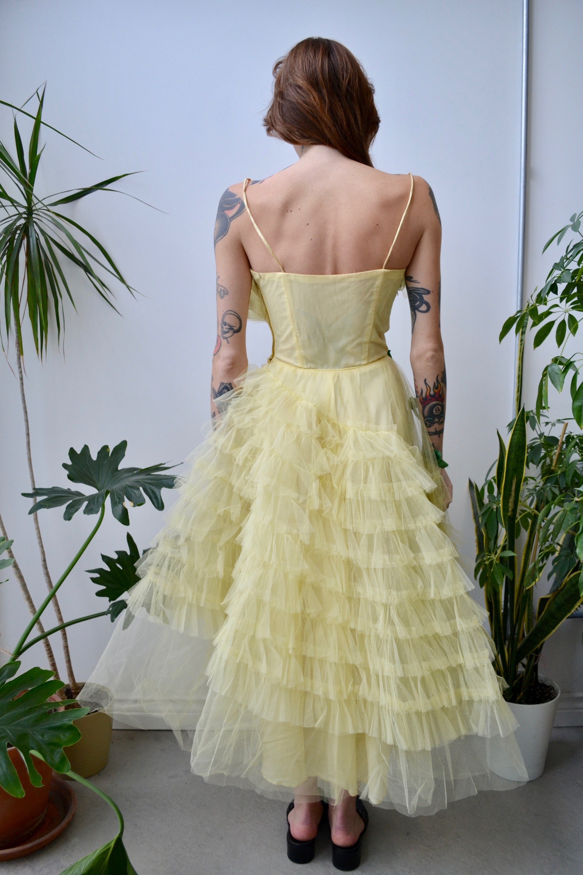 Fifties Canary Party Dress