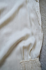 Antique Cream Silk Shift Dress