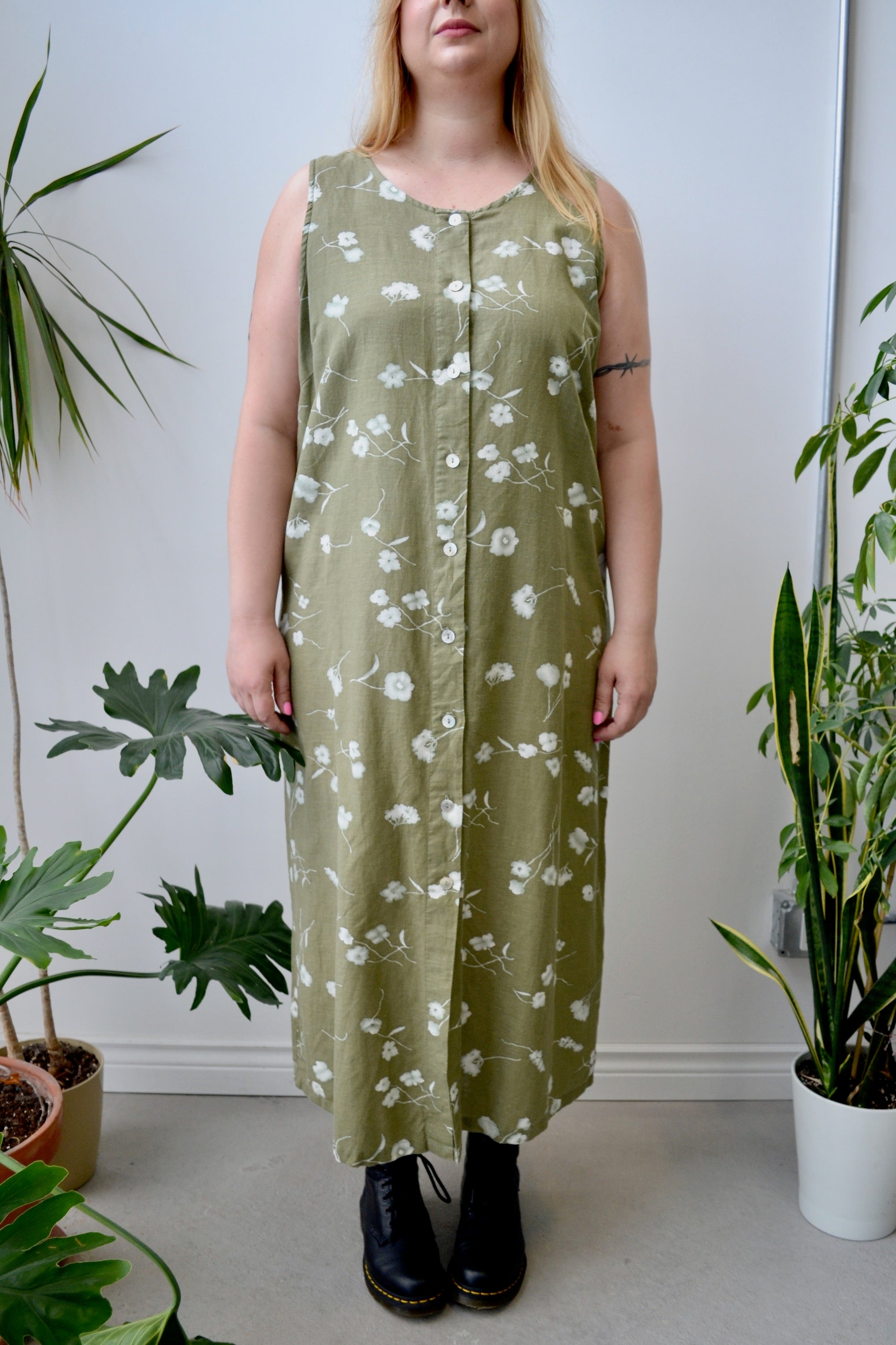 Sage Linen Blend Maxi