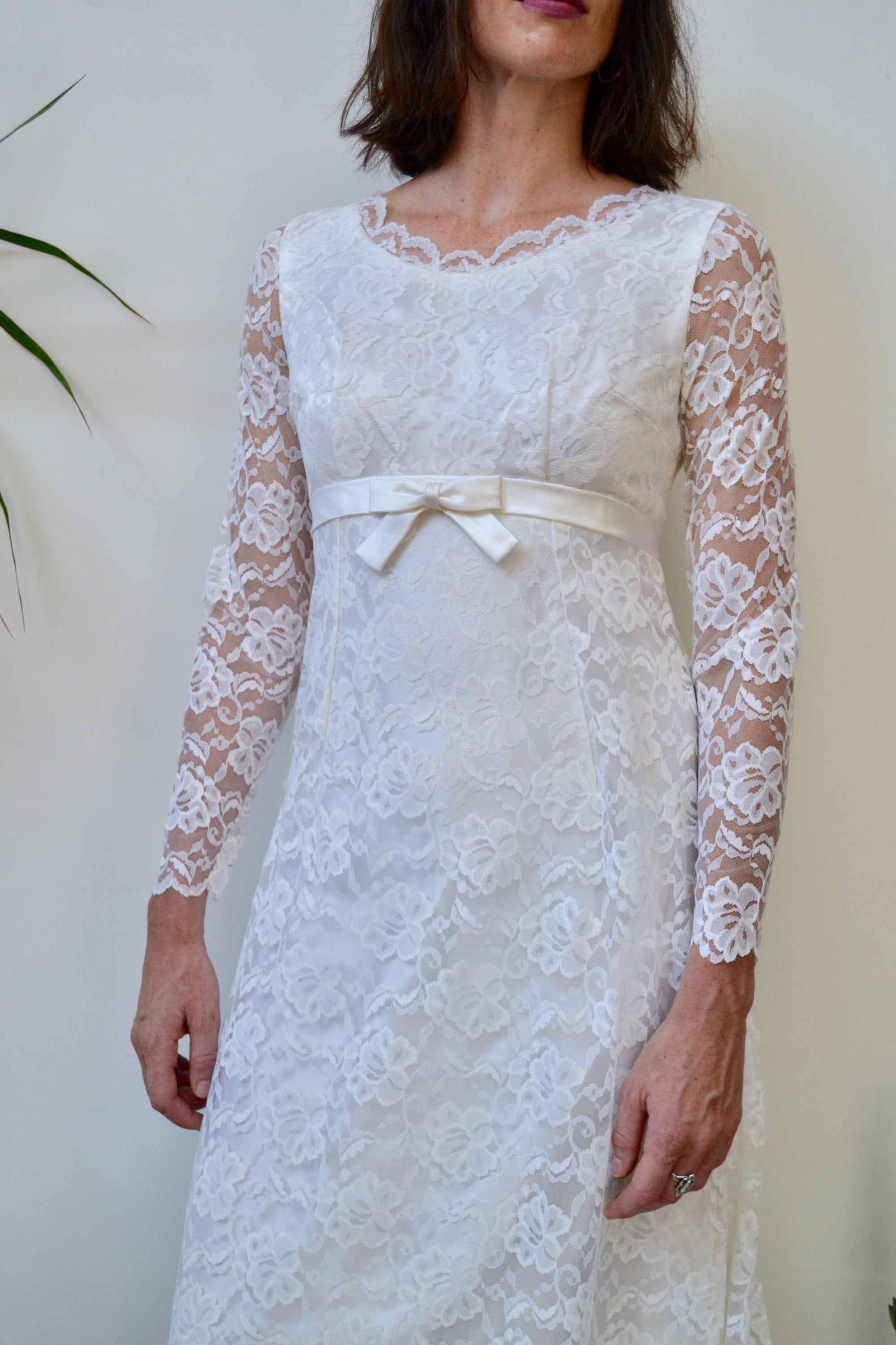 Sixties Lace Wedding Gown