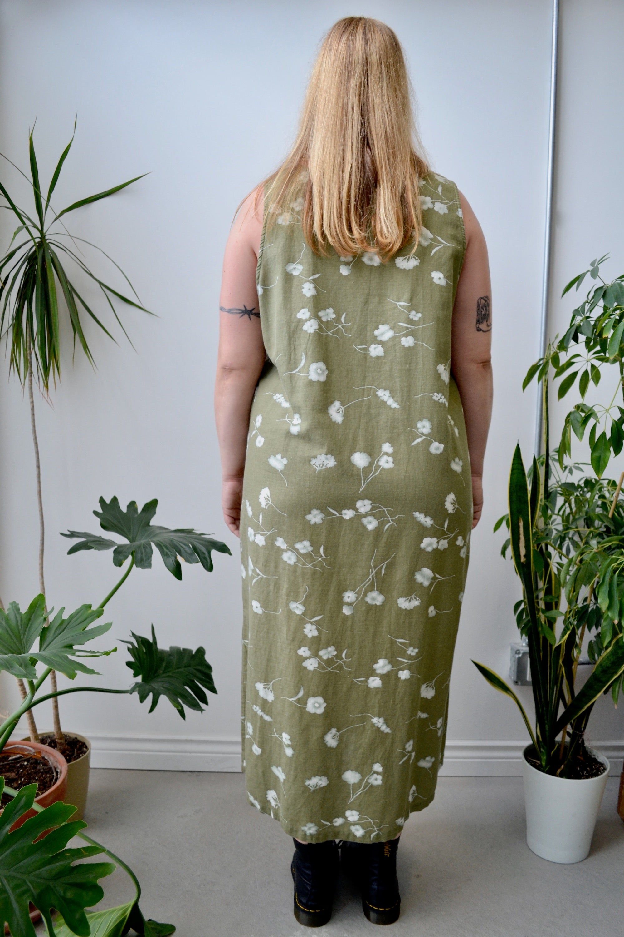 Sage Linen Blend Maxi