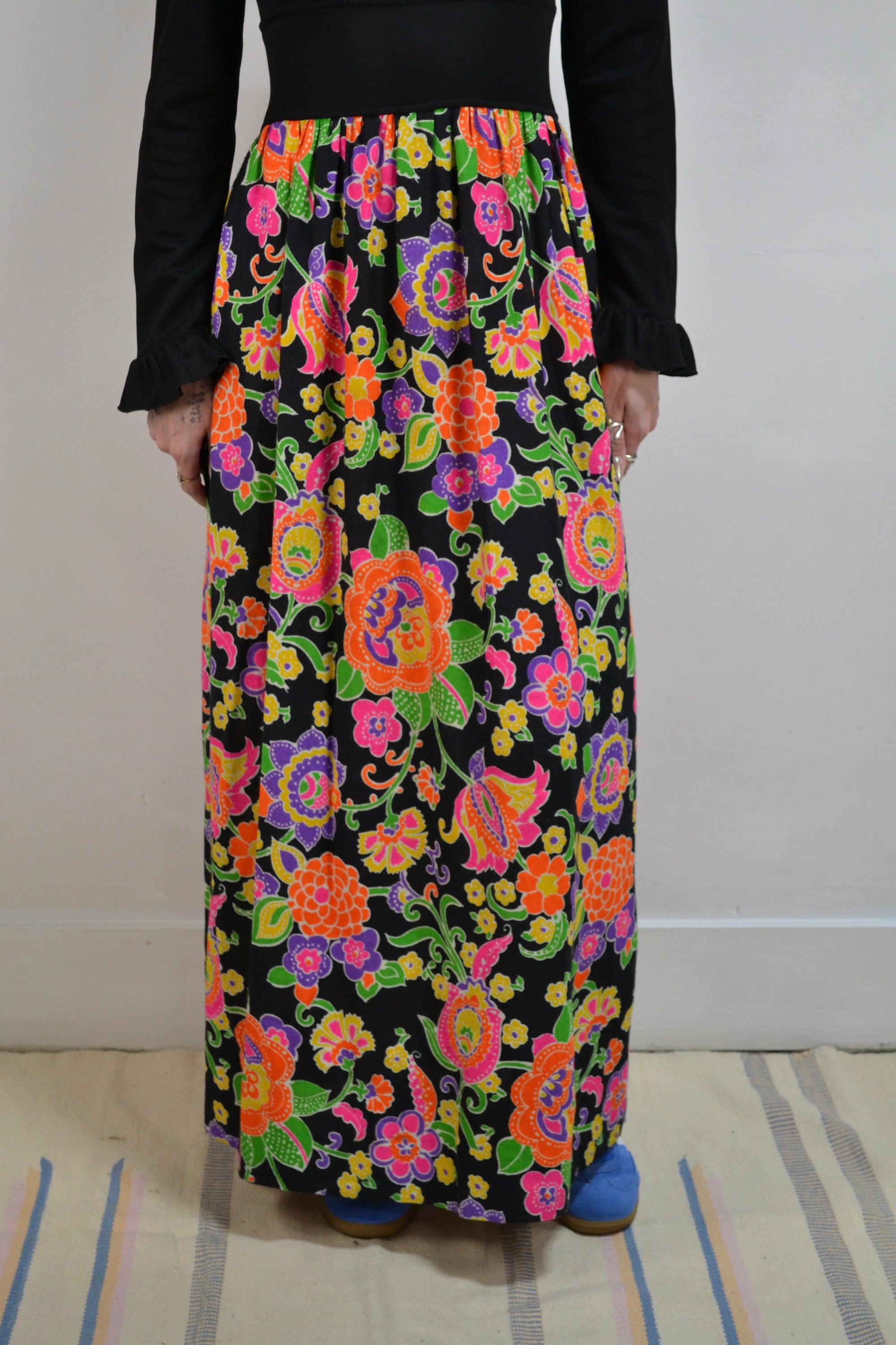 Neon Floral Maxi