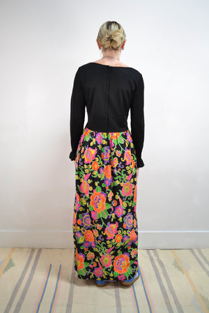 Neon Floral Maxi