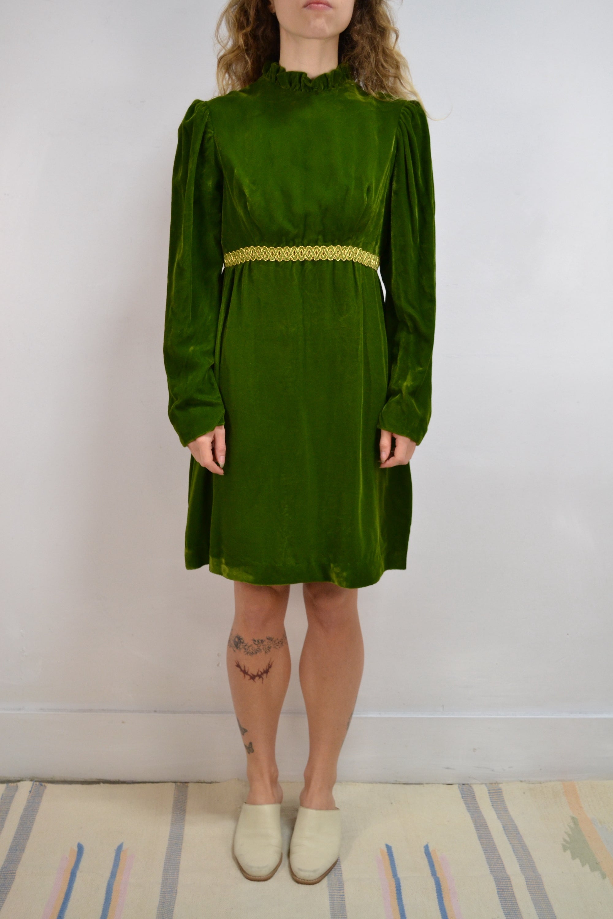 Sixties Olive Green Velvet Dress Community Thrift and Vintage Sixties Olive Green Velvet Dress Community Thrift and Vintage