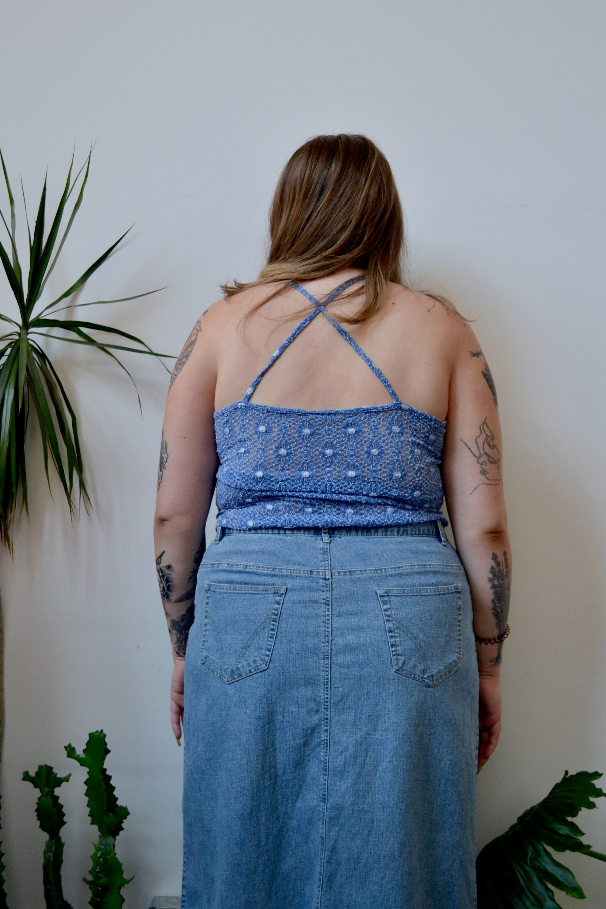 Y2K Daisy Mesh Tank