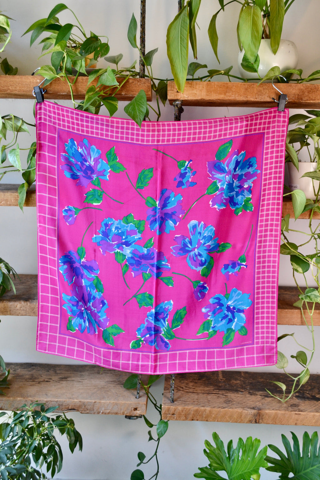 Liz Claiborne Hot Pink Silk Scarf