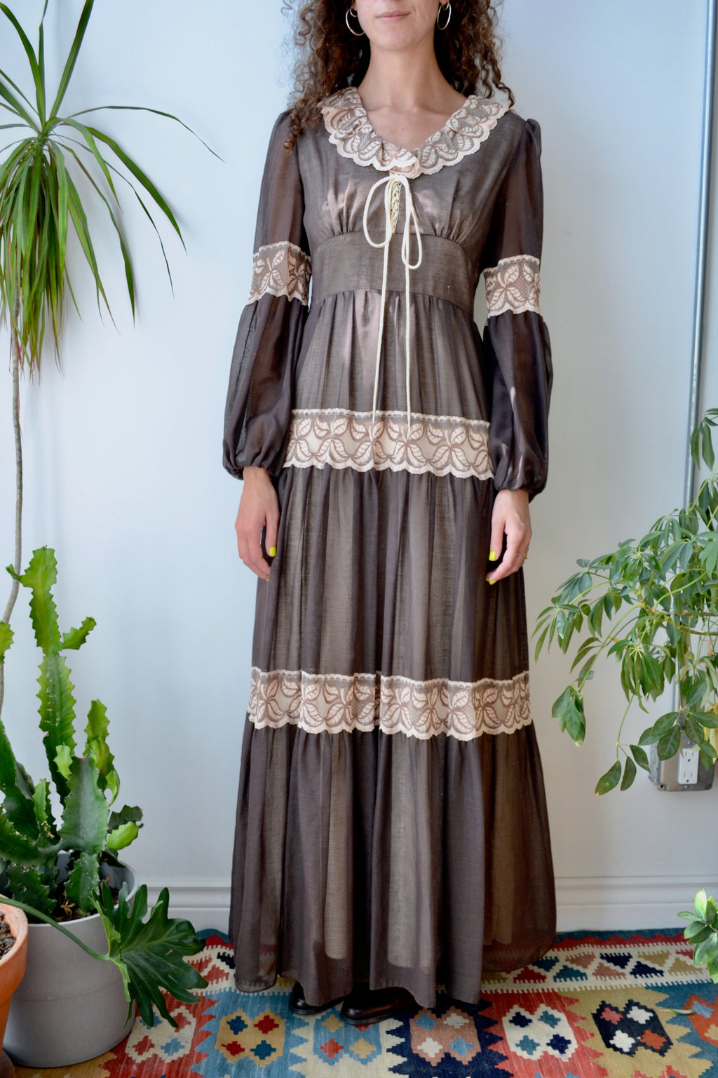 Chocolate Seventies Gown