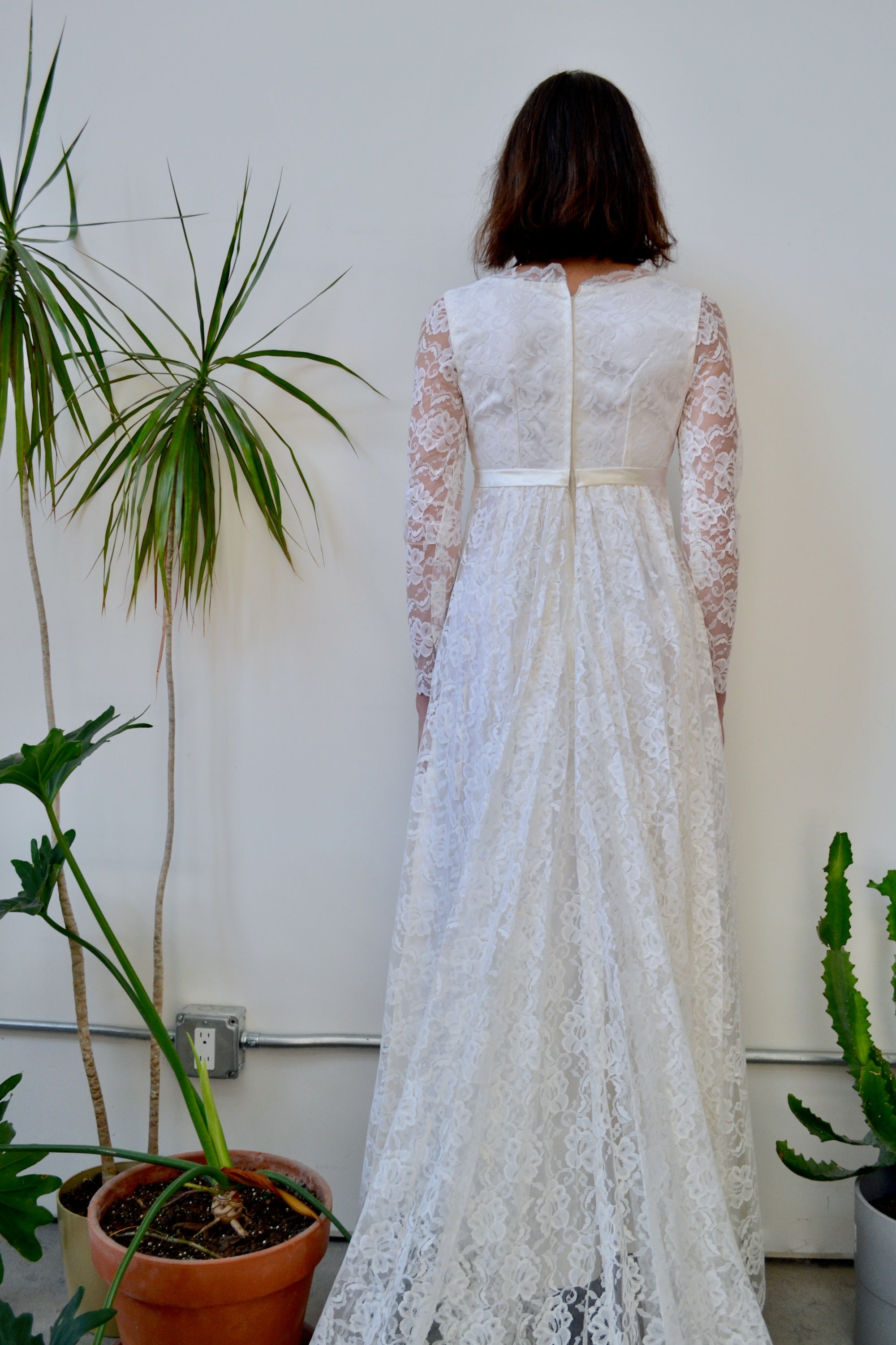 Sixties Lace Wedding Gown