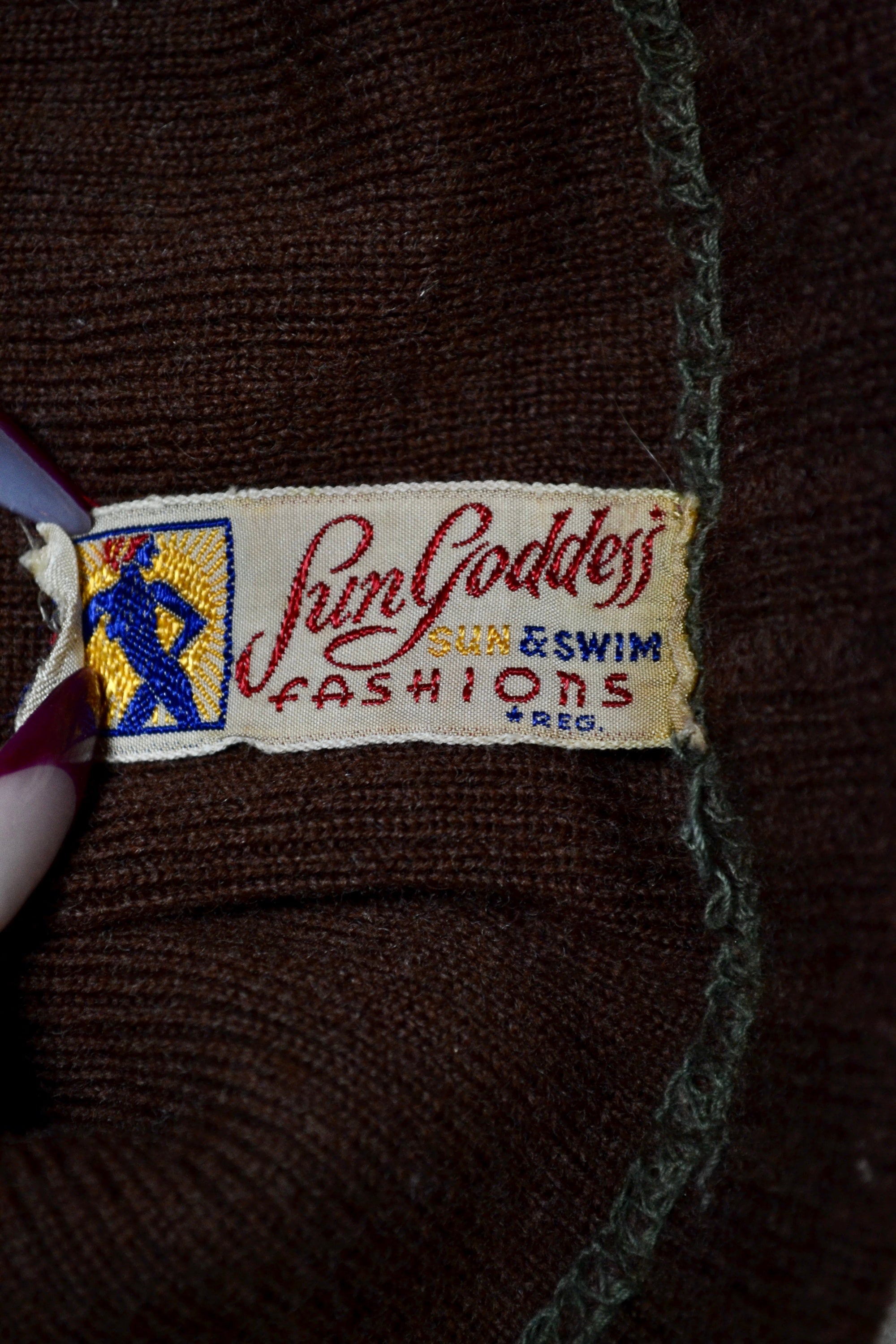 Fifties Sun Goddess Knit Playsuit