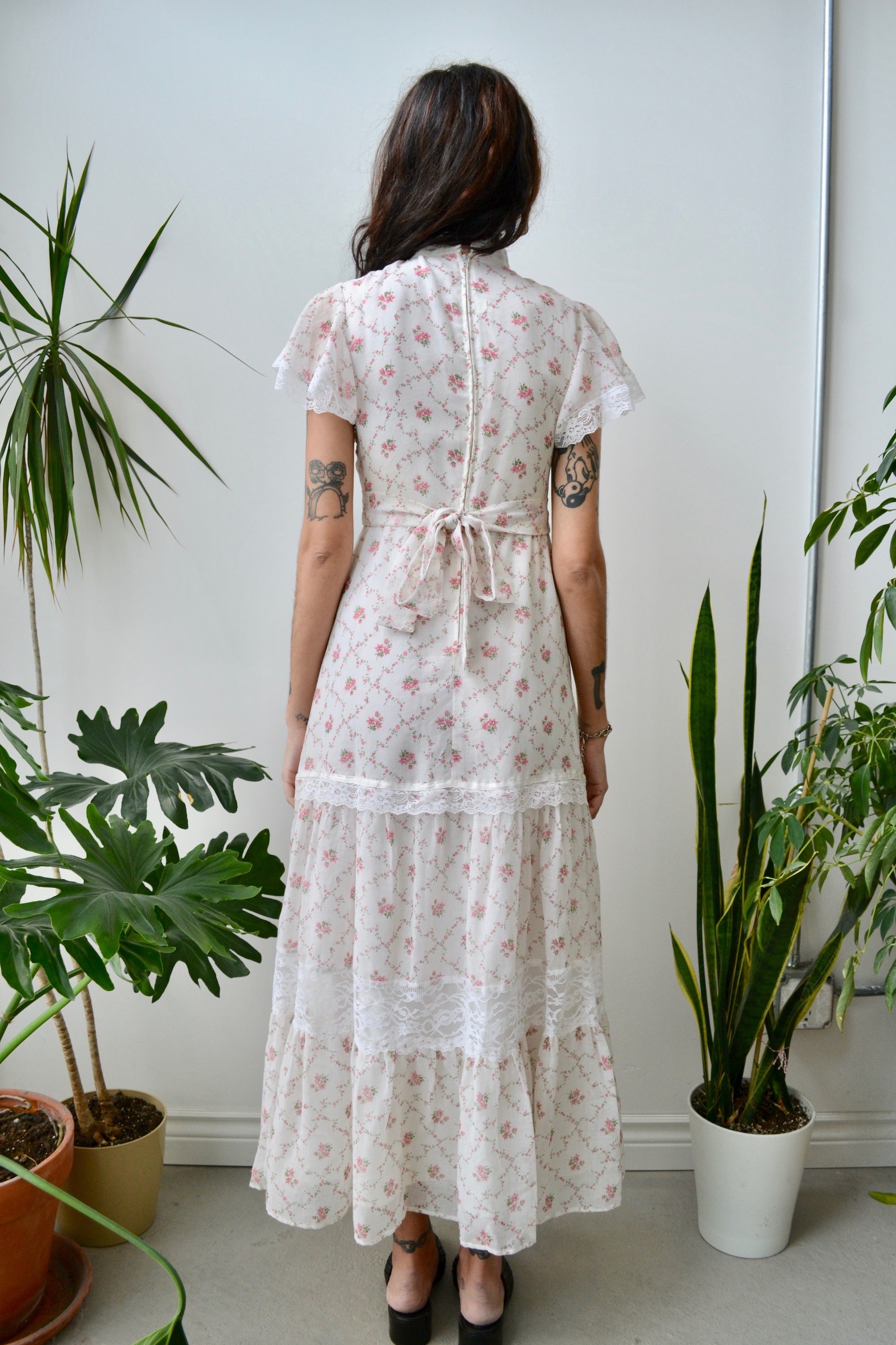 Romantic Floral Prairie Dress