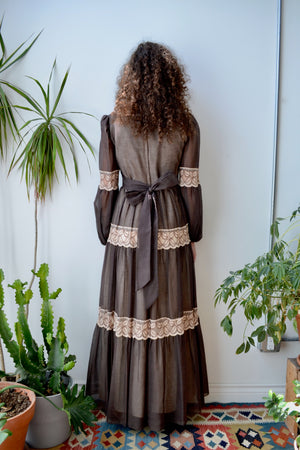 Chocolate Seventies Gown