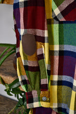 Fifties Plaid Wool Button Up