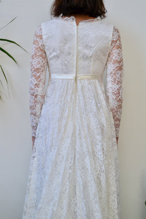 Sixties Lace Wedding Gown