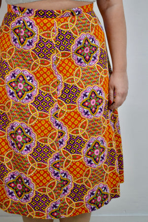 70s Abstract Skirt