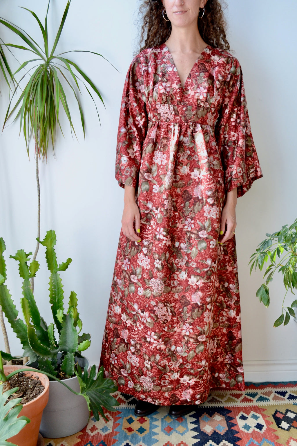 Seventies Floral Gown