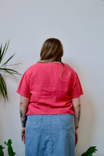 Rose Linen Top