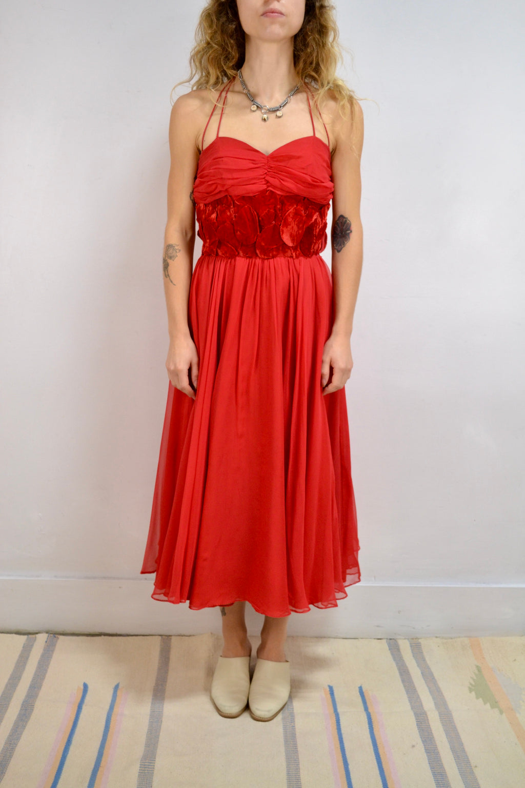 50s Chiffon Party Dress