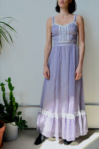 Lavender Gunne Sax Prairie Gown