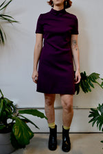 Plum Knit Shift Dress