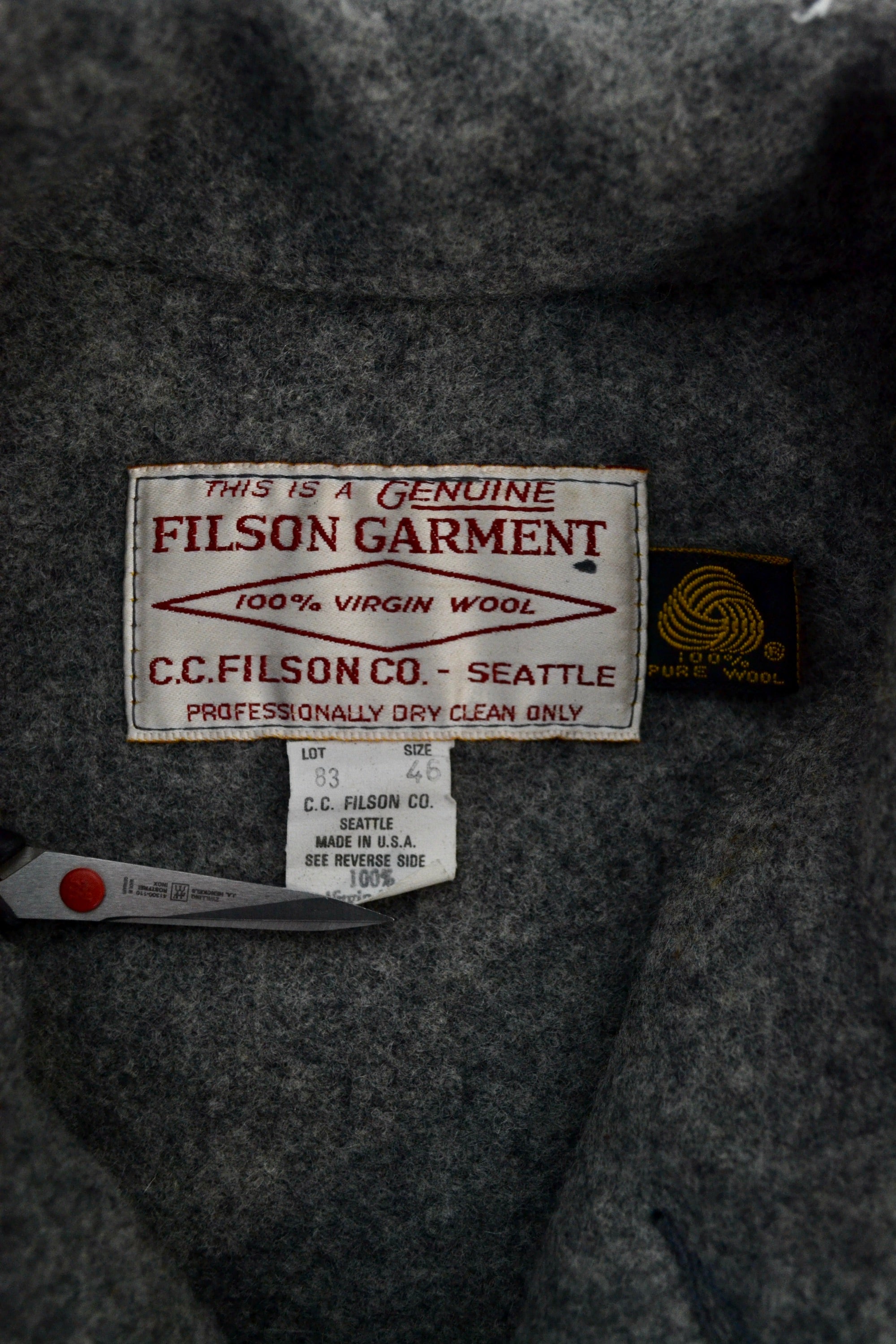 Grey Wool Filson Hunting Jacket