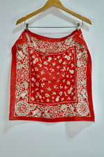 Gorgeous Vintage Cotton Red Bandana