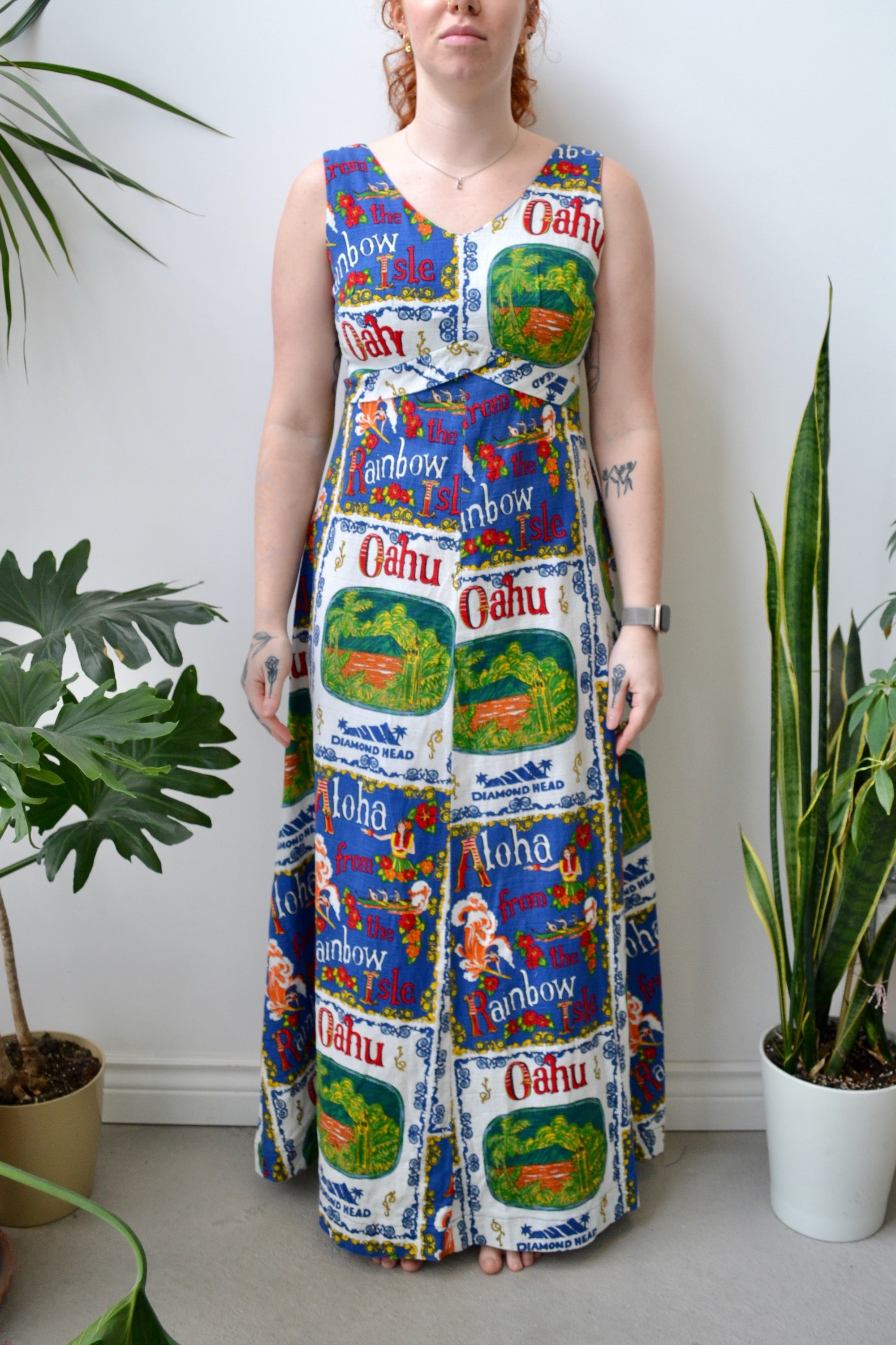 70s Rai Nani Rainbow Isle Dress