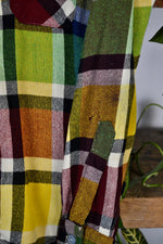 Fifties Plaid Wool Button Up